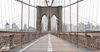 Empty Brooklyn Bridge in Coronavirus