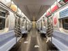 Subway car during coronavirus pandemic