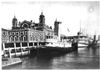 Ferries docked at Ellis Island