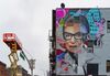 Ruth Bader Ginsburg mural in East Village