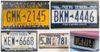 New York State license plate collage