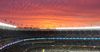Sunset at Yankee Stadium.