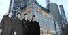Beatles superimposed on an image of the Plaza Hotel