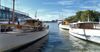 The Classic Harbor Line fleet of boats wait in the water