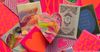 A collection of colorful Valentine's Day cards