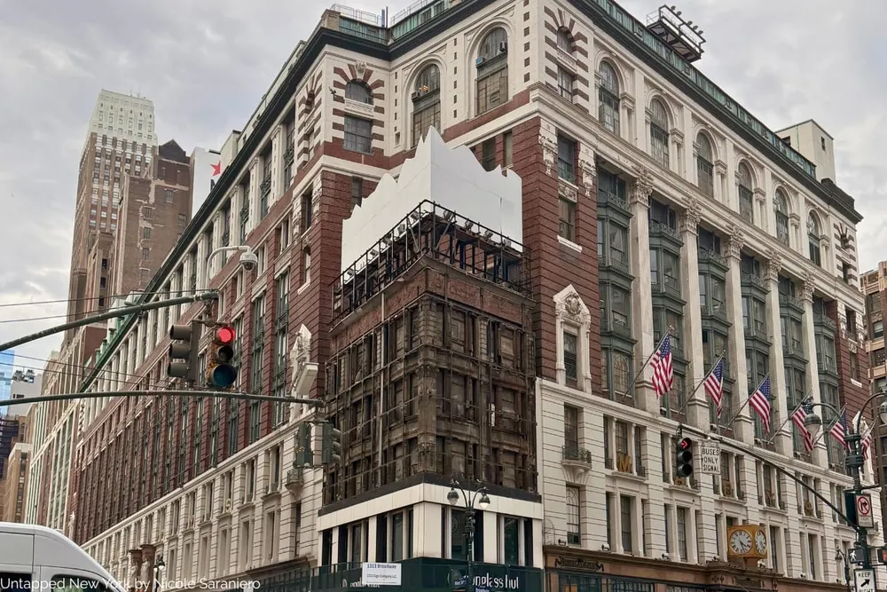 Removal of the Giant Macy's Shopping Bag in Herald Square Reveals a Holdout Building