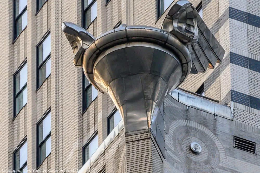 Spot Car Parts on the Chrysler Building Facade