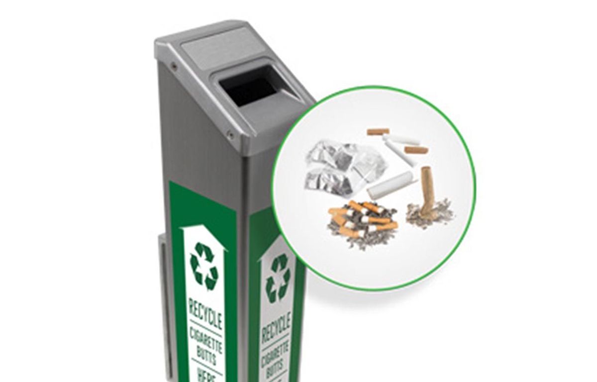 terracycle cigarette butts Cigarette Receptacles Installed in NYC's Park Slope Turn Used Butts into  Usable Products