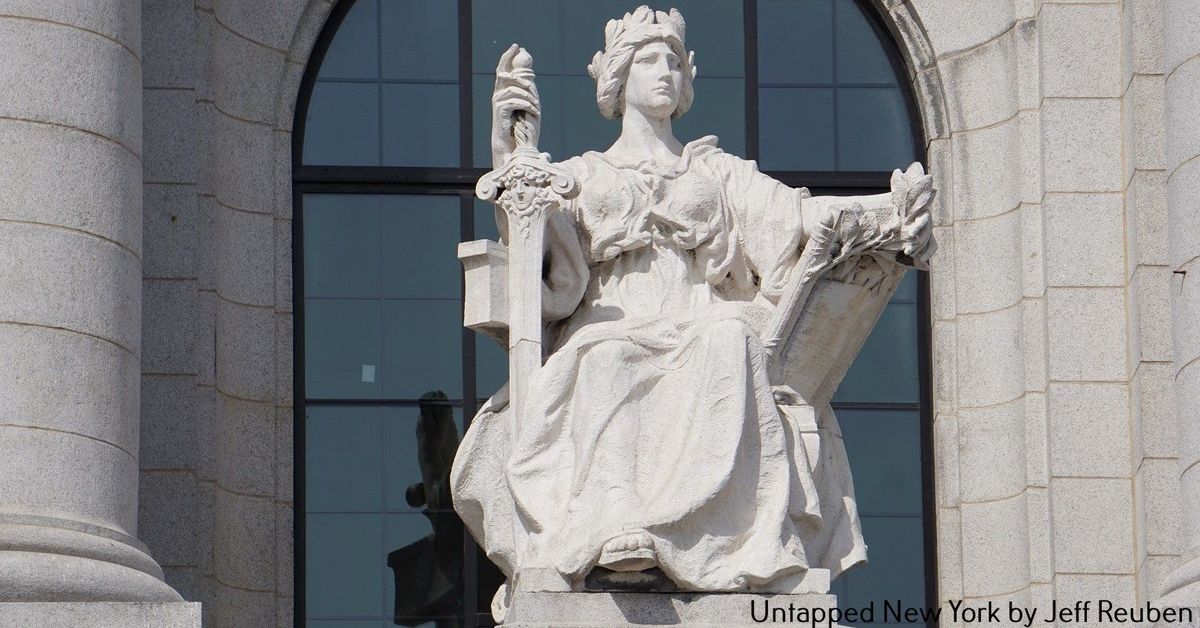 The Story Behind Lady Justice of the Bronx Borough Courthouse - Untapped New York The Story Behind Lady Justice of the Bronx Borough Courthouse - Untapped New York