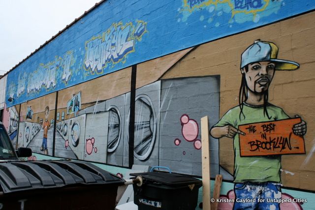 An unusually creative laundromat at 1618 Fulton Street.
