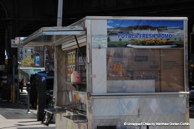 Cart_Potala Fresh Momo_Jackson Heights_New York_Untapped Cities_Matthew Dorian Corbin