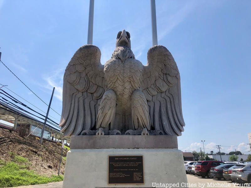 Penn Station eagle at Hicksville Train Station
