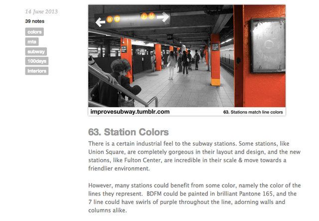 100 Improvements to the Subway-Randy Gregory Design-SVA-Branding-NYC MTA-Station Colors