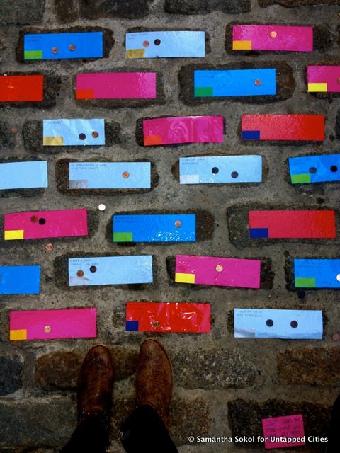south asian womens creative collective random fortune generator cobblestones brooklyn art festival cowboy boots colorful dumbo art festival brooklyn new york untapped cities samantha sokol