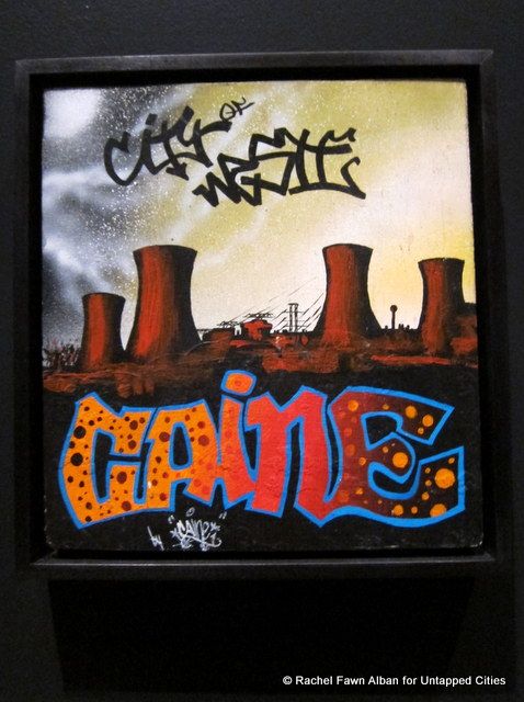 Caine One, "City of Waste", 1980, Acrylic on wood.