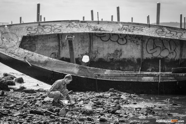 A local man goes crab hunting.