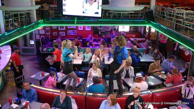 Singing and dancing is non-stop at Ellen's