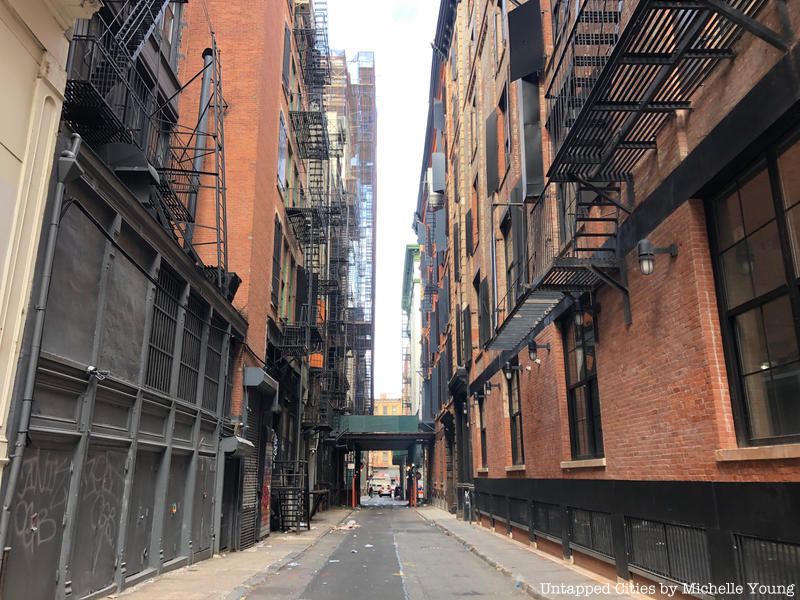Cortlandt Alley, where many of New York City's alley shots in films and television shows come from.