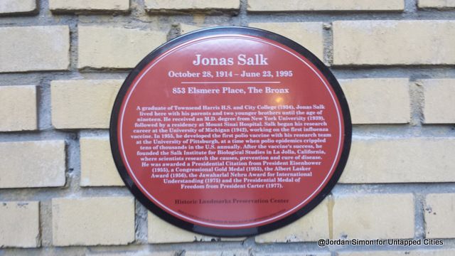 Jonas Salk Cultural Medallion Plaque