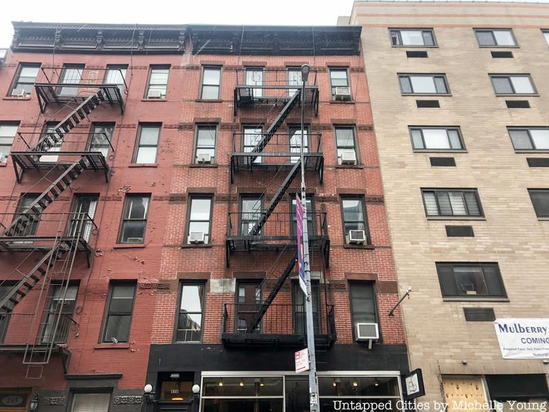 The former site of Ravenite Social Club, one of Little Italy's famous mob hangouts