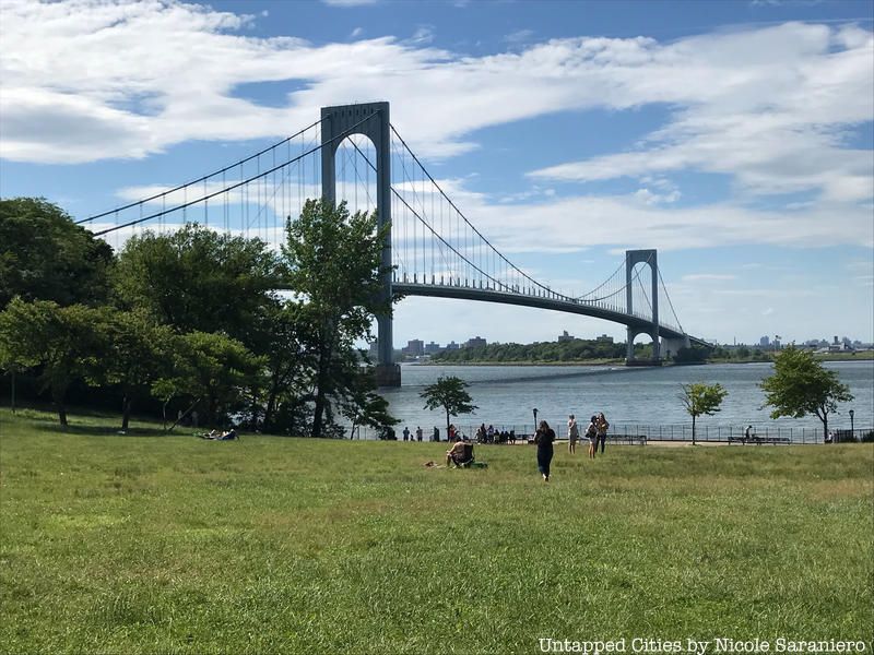 A view of the Whitestone Bridge from Francis Lewis Park