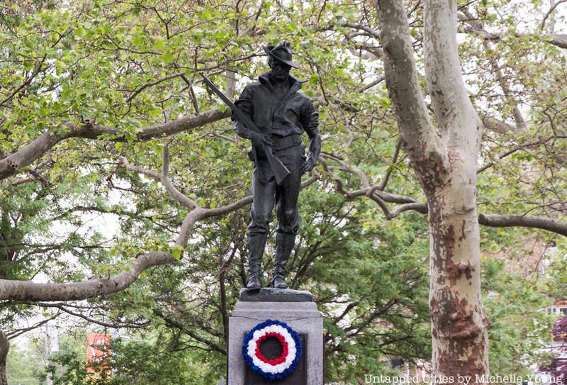 The Hiker war memorial in Staten Island