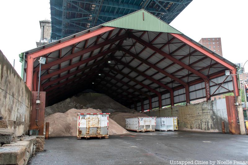 Manhattan Bridge Salt Shed
