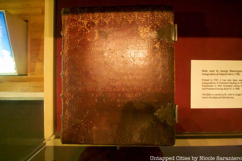 George Washington's inaugural Bible on display at Federal Hall
