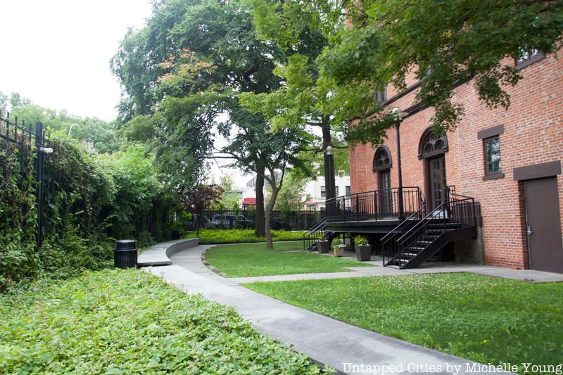 Flushing Town Hall garden