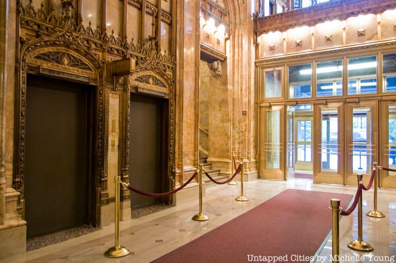 Woolworth Building Elevator Bank
