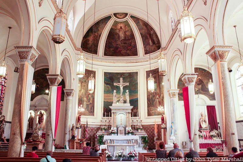 Church of the Most Precious Blood serves as the National Shrine Church of San Genarro.