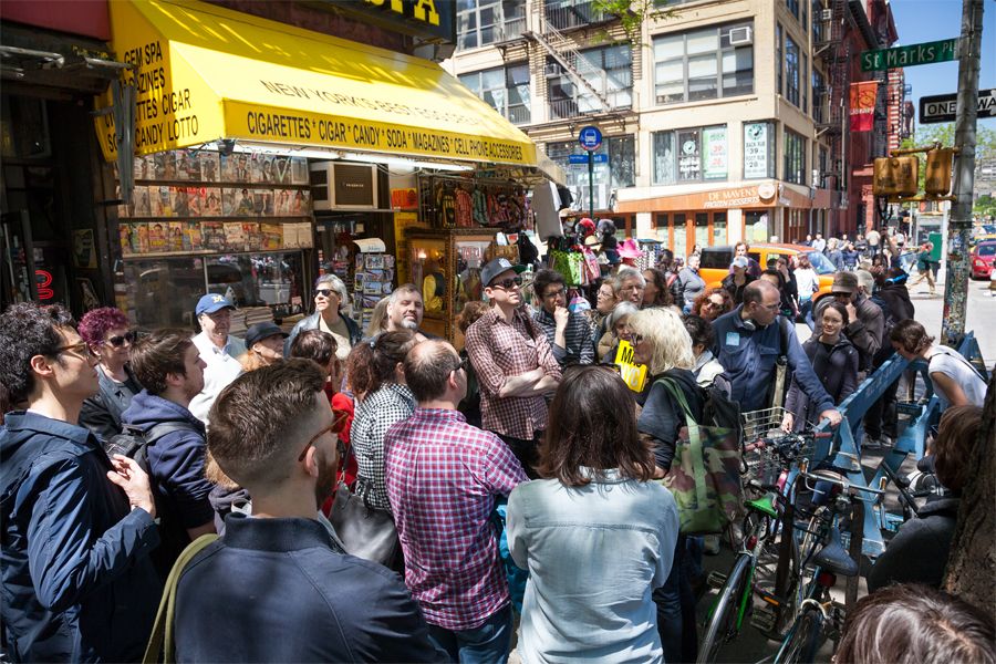 Karla Murray in front of Gem Spa