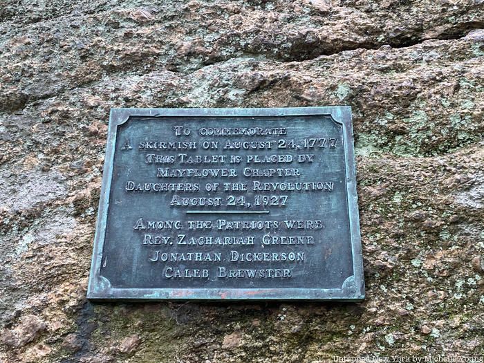 Plaque on Patriot's Rock