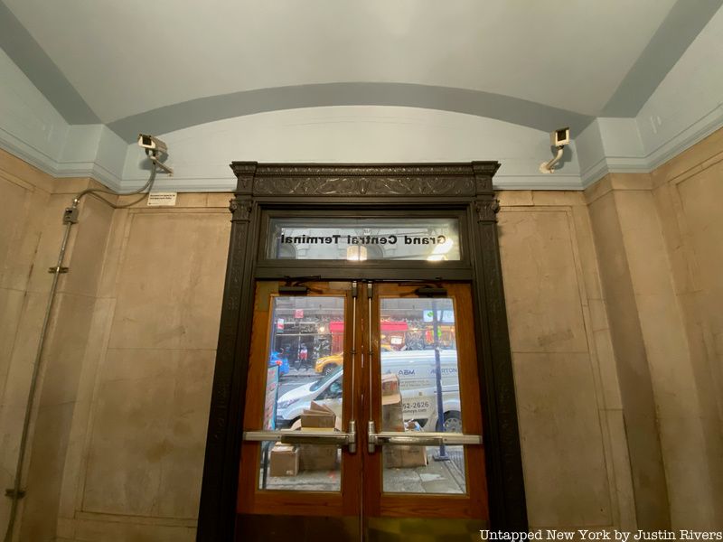 Door frame in Vanderbilt Concourse