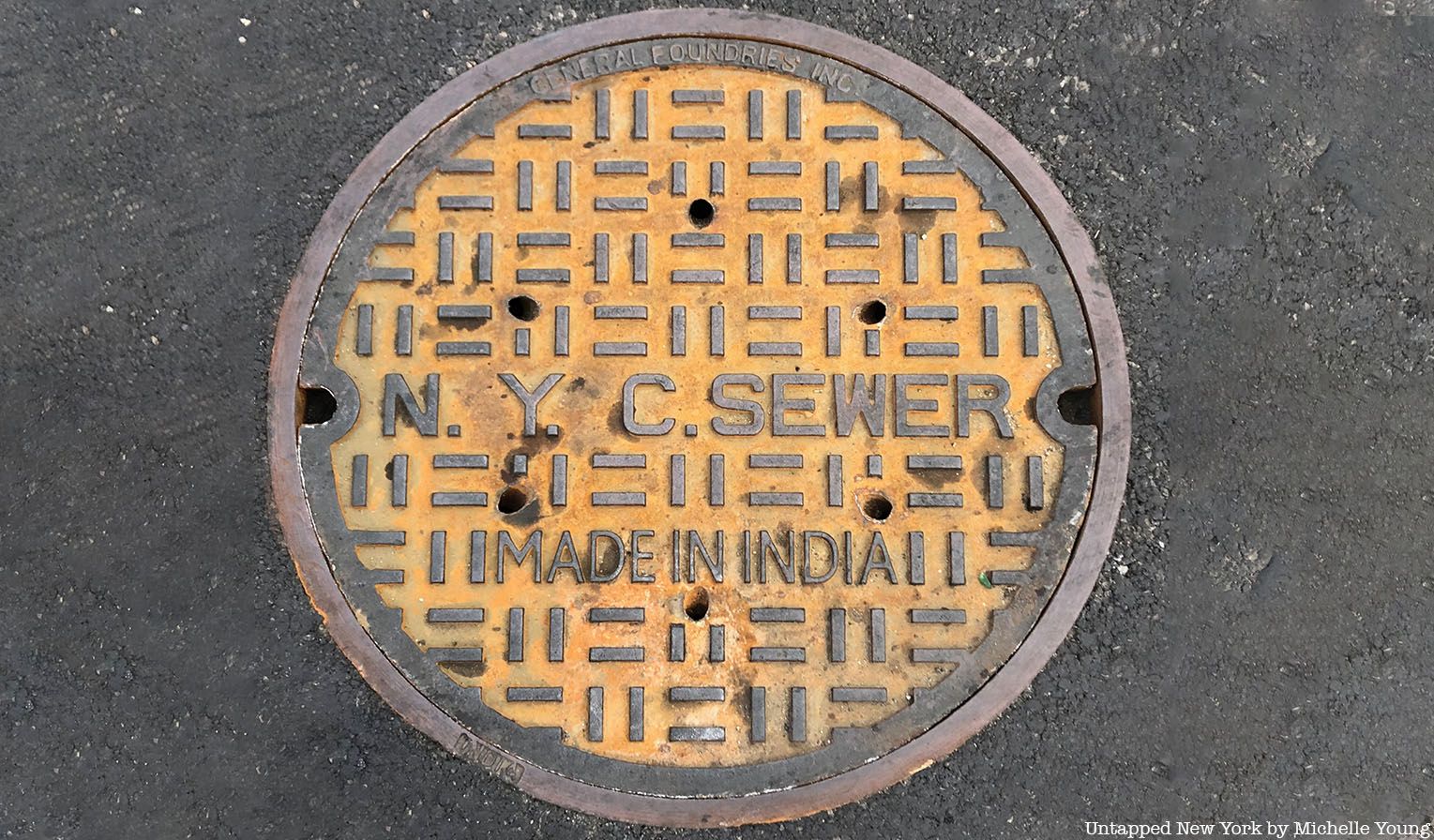 NYC Sewer Manhole Cover why are manhole covers round?