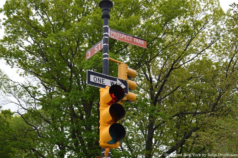 Intersection of 3rd St and Prospect Park West.