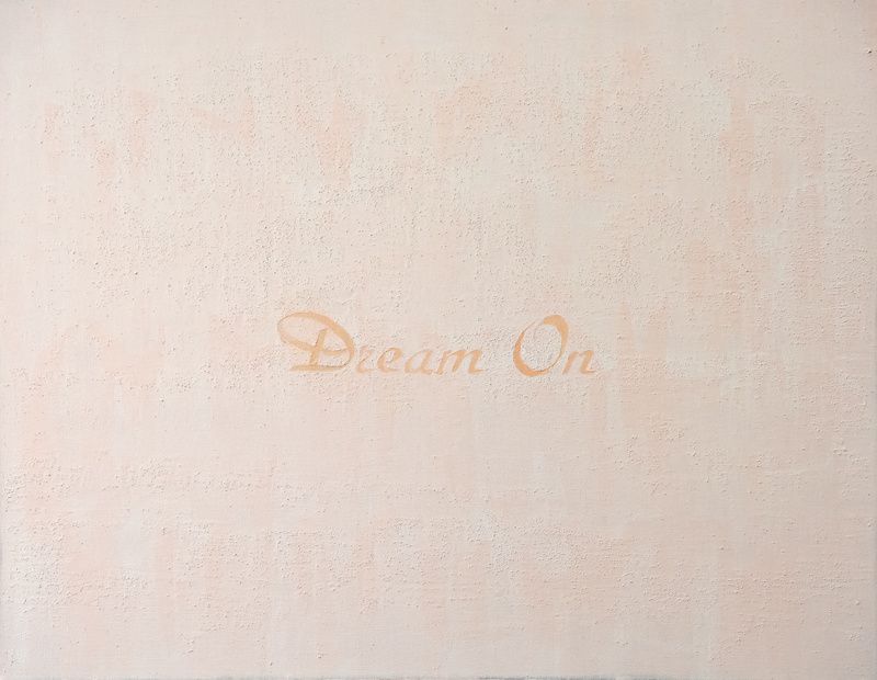 Dream On, one of seven paintings by Joanne Handler at the Kaufman Arcade building. Courtesy of The Garment District Alliance.