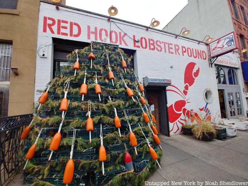 Red Hook Lobster Pound Lobster Trap Christmas Tree
