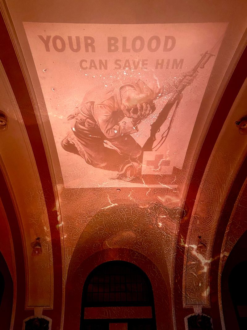 World War II poster graphic soliciting blood donations