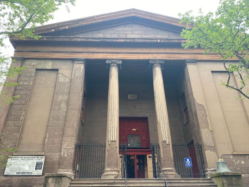 Historic Mariner's temple in Chinatown, NYC.