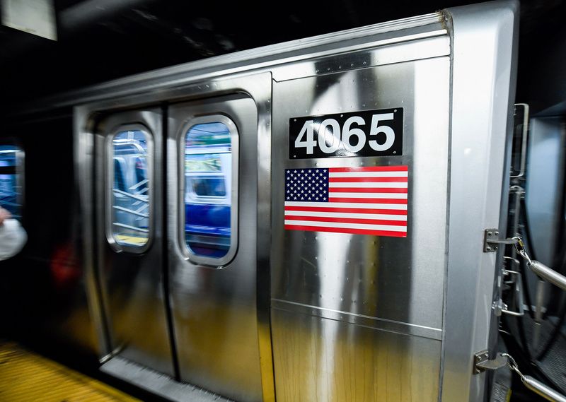 Exterior of new R211 subway cars