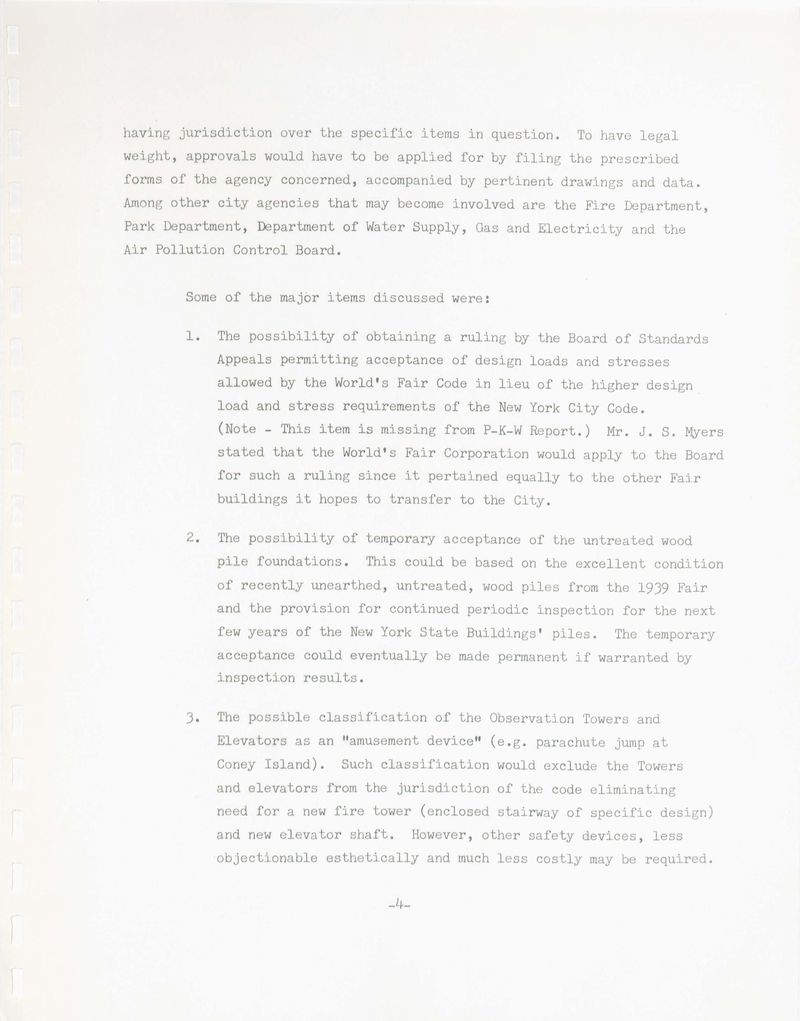 Report on the Towers at the New York State Pavilion