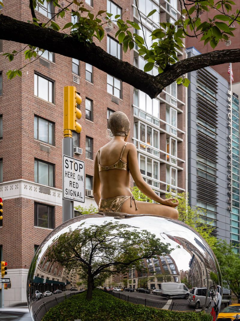 Sculpture from behind