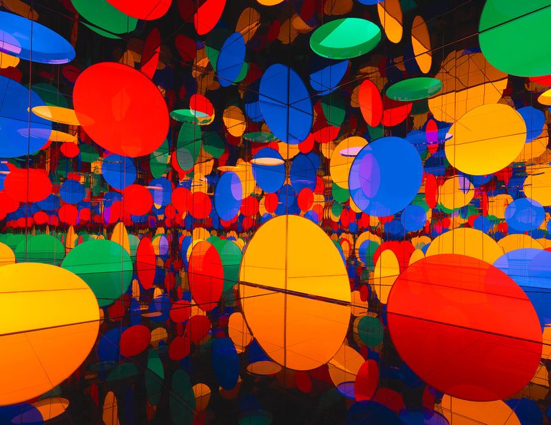 Yayoi Kusama infinity room at David Zwirner Gallery