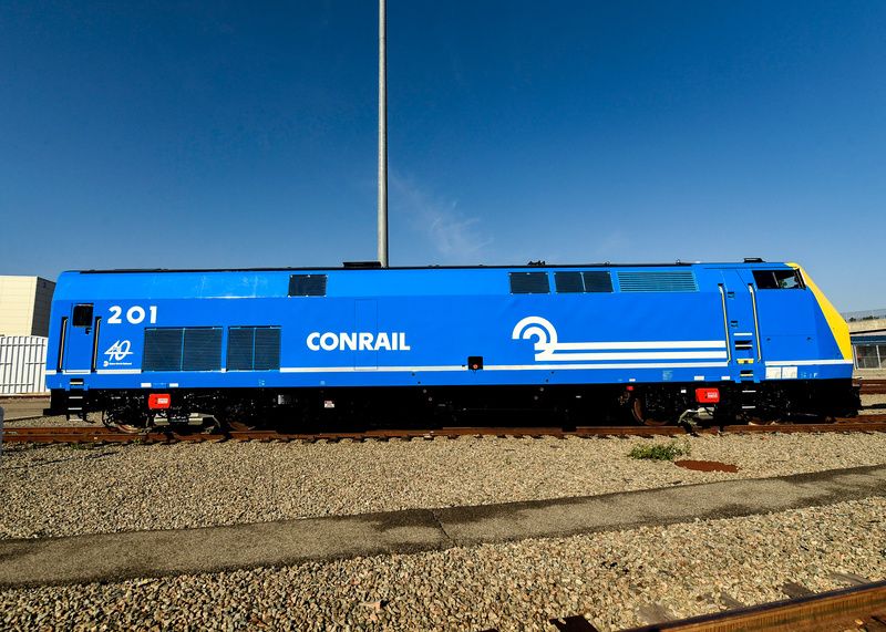 Metro-North vintage Conrail design wrap