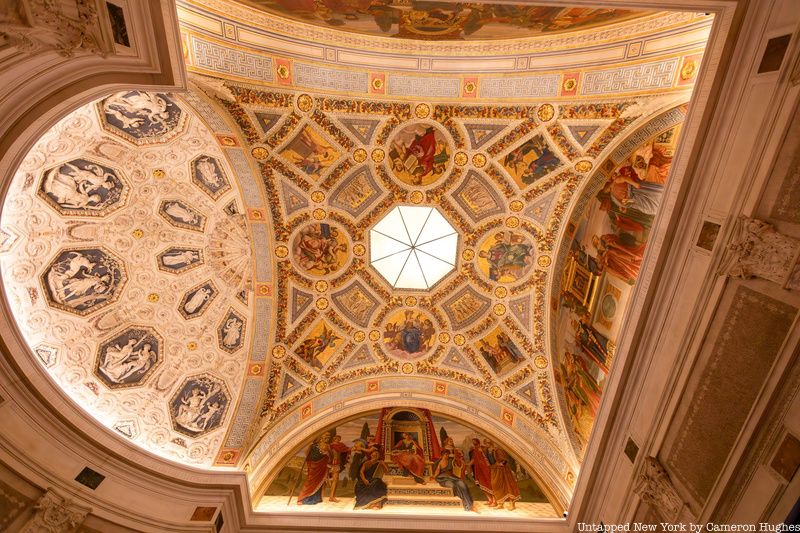 Morgan Library rotunda ceiling