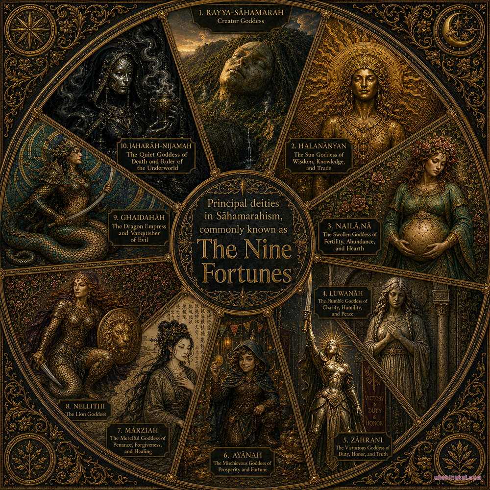 The Nine Fortunes: A Complete Guide to the Sa̅hamarahist Pantheon