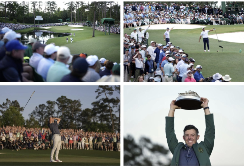 Rory McIlroy claimed his first Masters green jacket