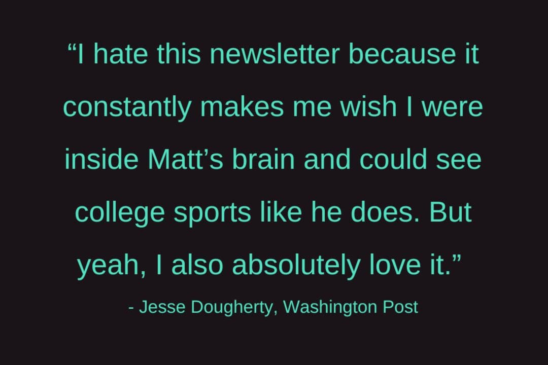 Subscribe to Extra Points here