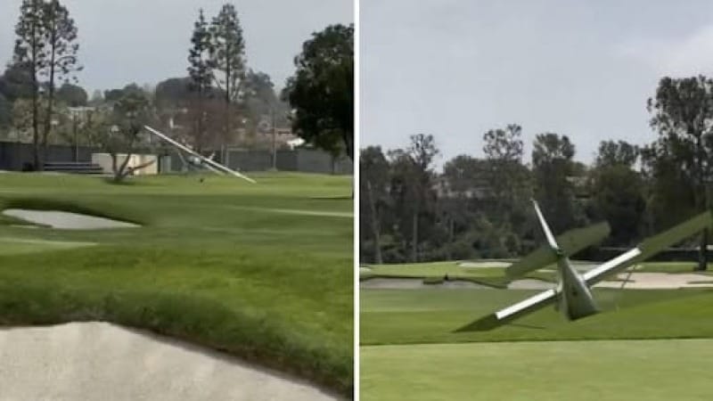 When a golf course doubles as a runway